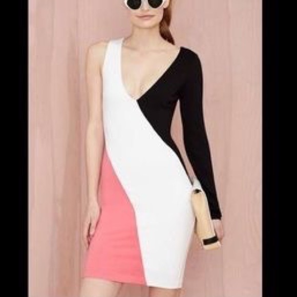 one arm bodycon dress